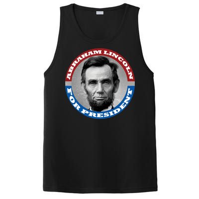 Abraham Abe Lincoln For President Retro PosiCharge Competitor Tank