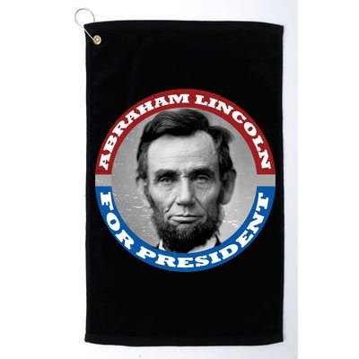 Abraham Abe Lincoln For President Retro Platinum Collection Golf Towel