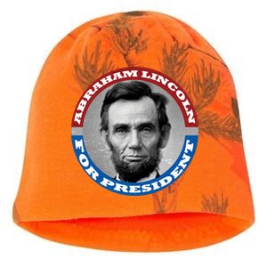 Abraham Abe Lincoln For President Retro Kati - Camo Knit Beanie