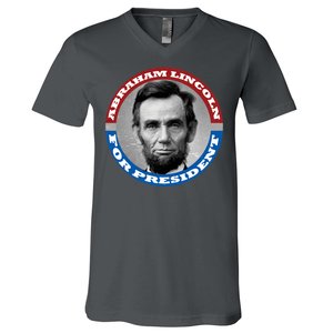 Abraham Abe Lincoln For President Retro V-Neck T-Shirt