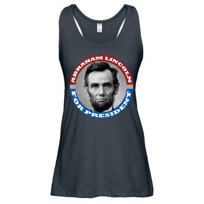 Abraham Abe Lincoln For President Retro Ladies Essential Flowy Tank