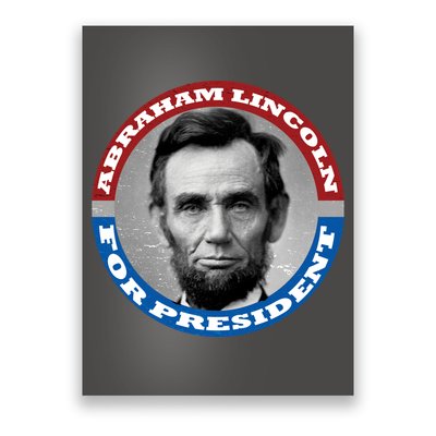 Abraham Abe Lincoln For President Retro Poster