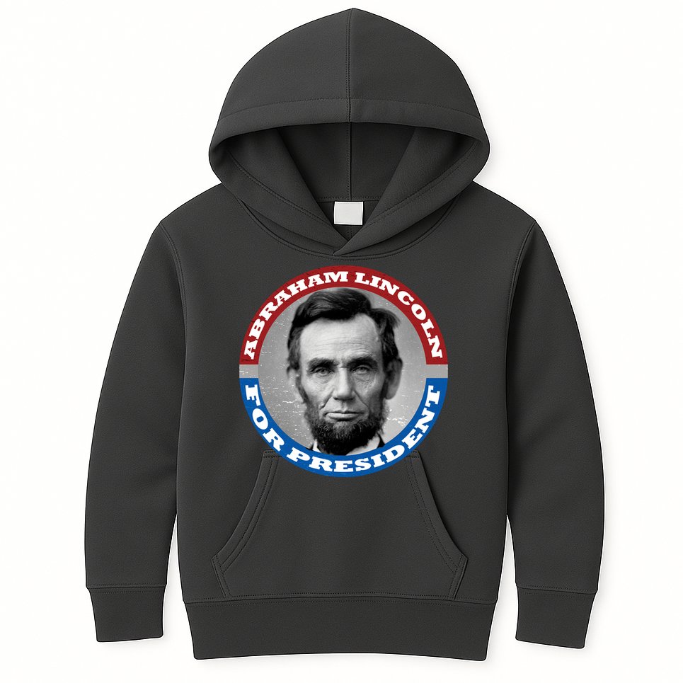 Abraham Abe Lincoln For President Retro Kids Hoodie