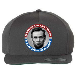 Abraham Abe Lincoln For President Retro Wool Snapback Cap