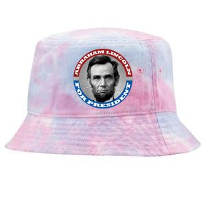 Abraham Abe Lincoln For President Retro Tie-Dyed Bucket Hat