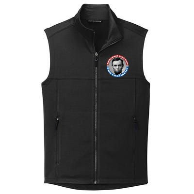 Abraham Abe Lincoln For President Retro Collective Smooth Fleece Vest