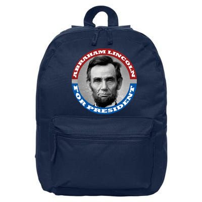 Abraham Abe Lincoln For President Retro 16 in Basic Backpack