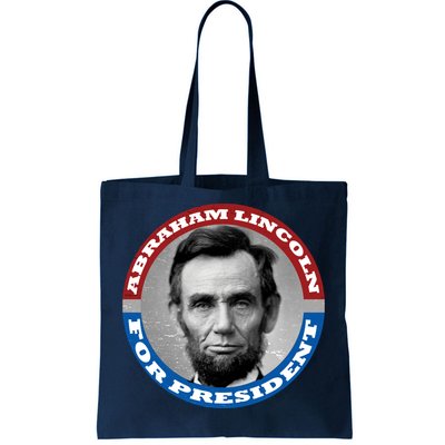 Abraham Abe Lincoln For President Retro Tote Bag