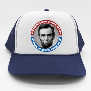 Abraham Abe Lincoln For President Retro Trucker Hat