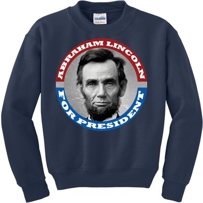 Abraham Abe Lincoln For President Retro Kids Sweatshirt