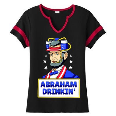 Abraham Drinkin Ladies Halftime Notch Neck Tee