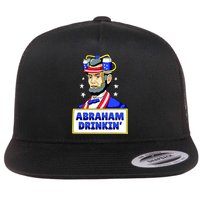 Abraham Drinkin Flat Bill Trucker Hat
