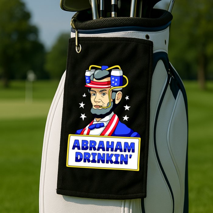 Abraham Drinkin Golf Towel