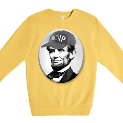 Abraham Lincoln For Trump Premium Crewneck Sweatshirt