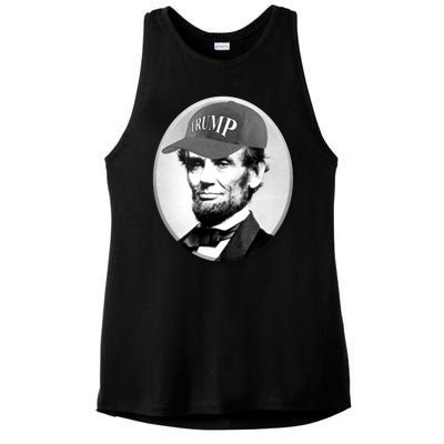 Abraham Lincoln For Trump Ladies PosiCharge Tri-Blend Wicking Tank