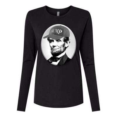 Abraham Lincoln For Trump Womens Cotton Relaxed Long Sleeve T-Shirt