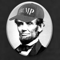 Abraham Lincoln For Trump Adult Drive Performance Visor