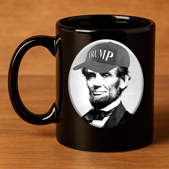 Abraham Lincoln For Trump 11oz C Handle Ceramic Mug