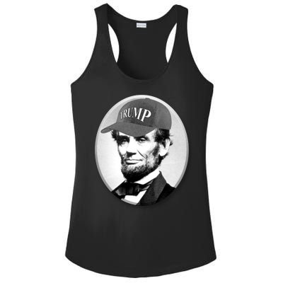 Abraham Lincoln For Trump Ladies PosiCharge Competitor Racerback Tank