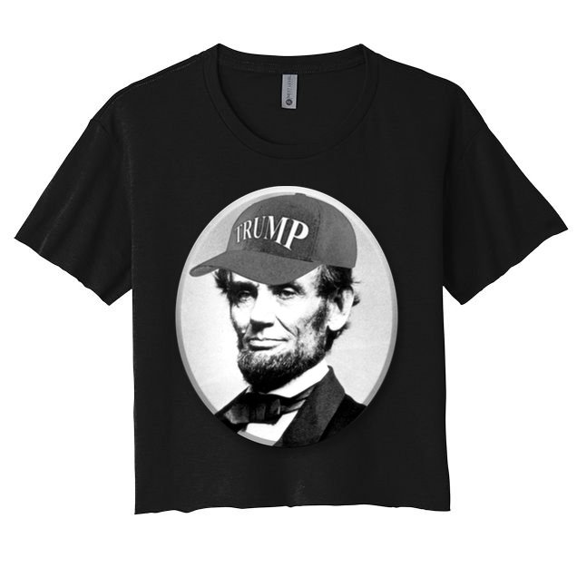 Abraham Lincoln For Trump Crop Top