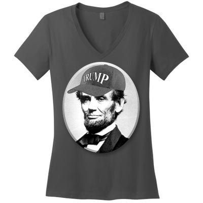 Abraham Lincoln For Trump Women's V-Neck T-Shirt