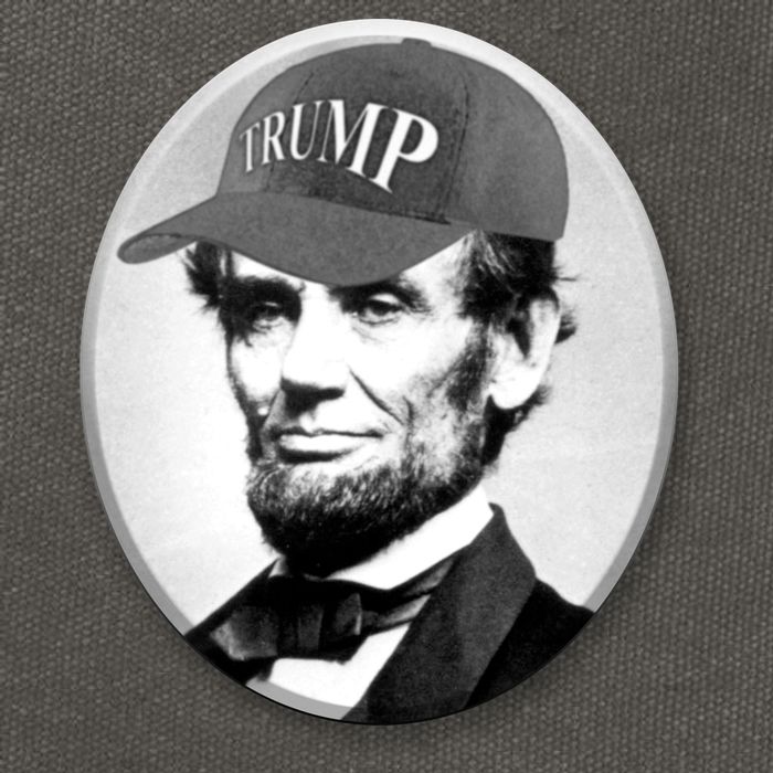 Abraham Lincoln For Trump Cotton Canvas Backpack