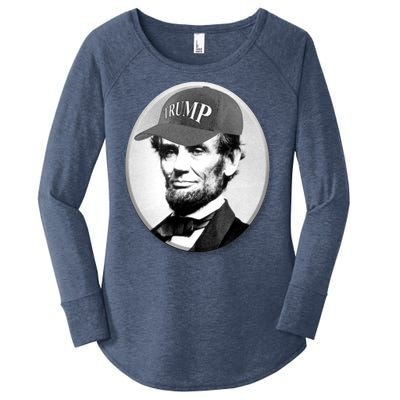 Abraham Lincoln For Trump Women's Perfect Tri Tunic Long Sleeve Shirt