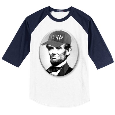 Abraham Lincoln For Trump Baseball Sleeve Shirt