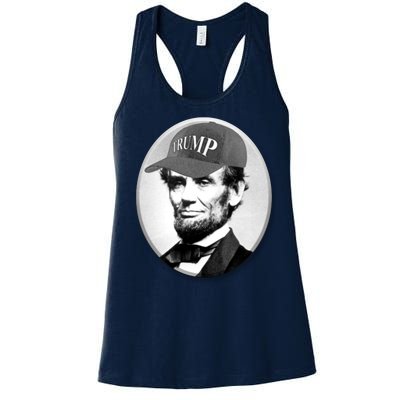 Abraham Lincoln For Trump Women's Racerback Tank