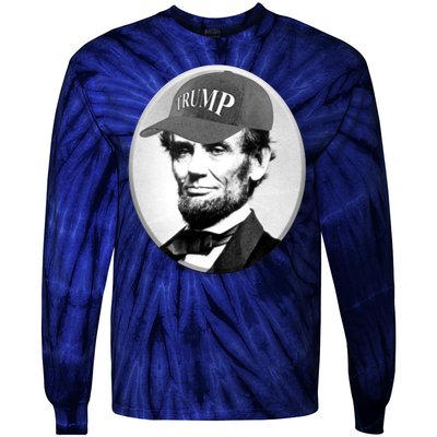 Abraham Lincoln For Trump Tie-Dye Long Sleeve Shirt