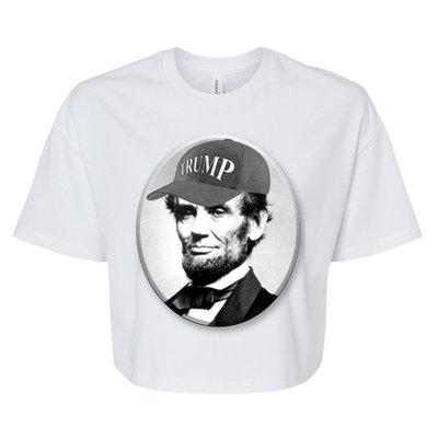 Abraham Lincoln For Trump Bella+Canvas Jersey Crop Tee