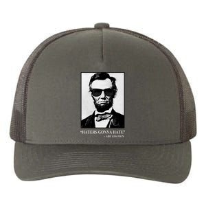 Abraham Lincoln Haters Gonna Hate Yupoong Adult 5-Panel Trucker Hat