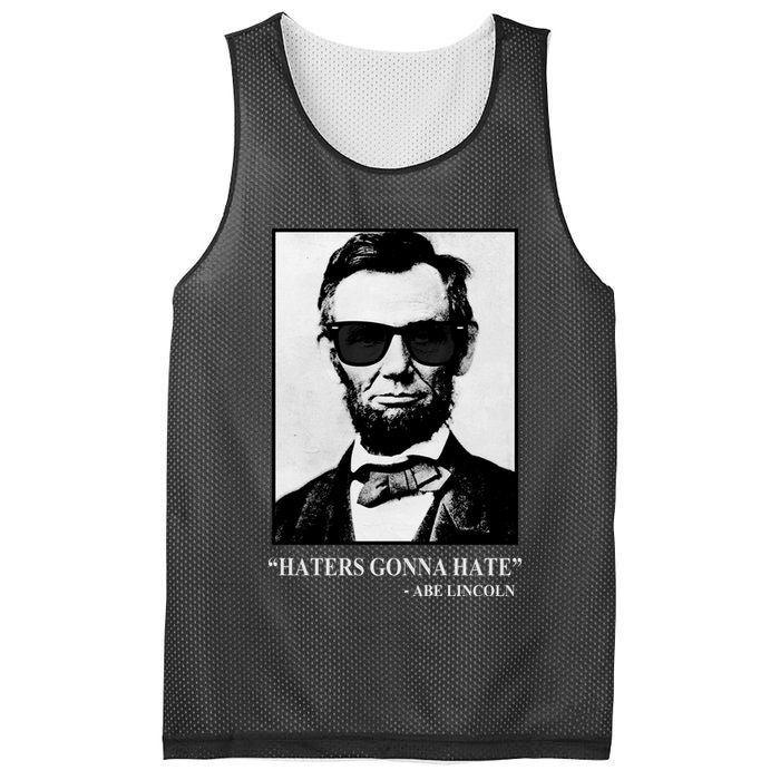 Abraham Lincoln Haters Gonna Hate Mesh Reversible Basketball Jersey Tank