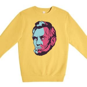 Abraham Lincoln Head Premium Crewneck Sweatshirt