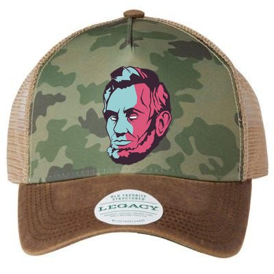 Abraham Lincoln Head Legacy Tie Dye Trucker Hat
