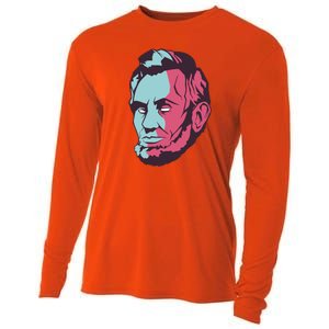 Abraham Lincoln Head Cooling Performance Long Sleeve Crew