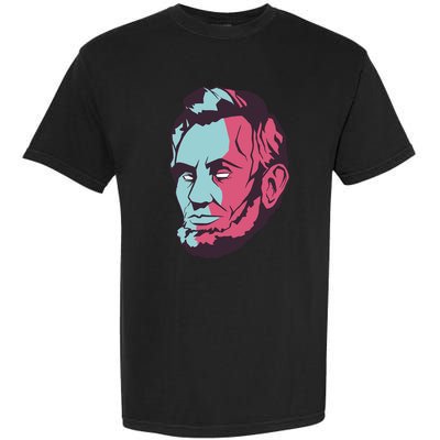 Abraham Lincoln Head Garment-Dyed Heavyweight T-Shirt