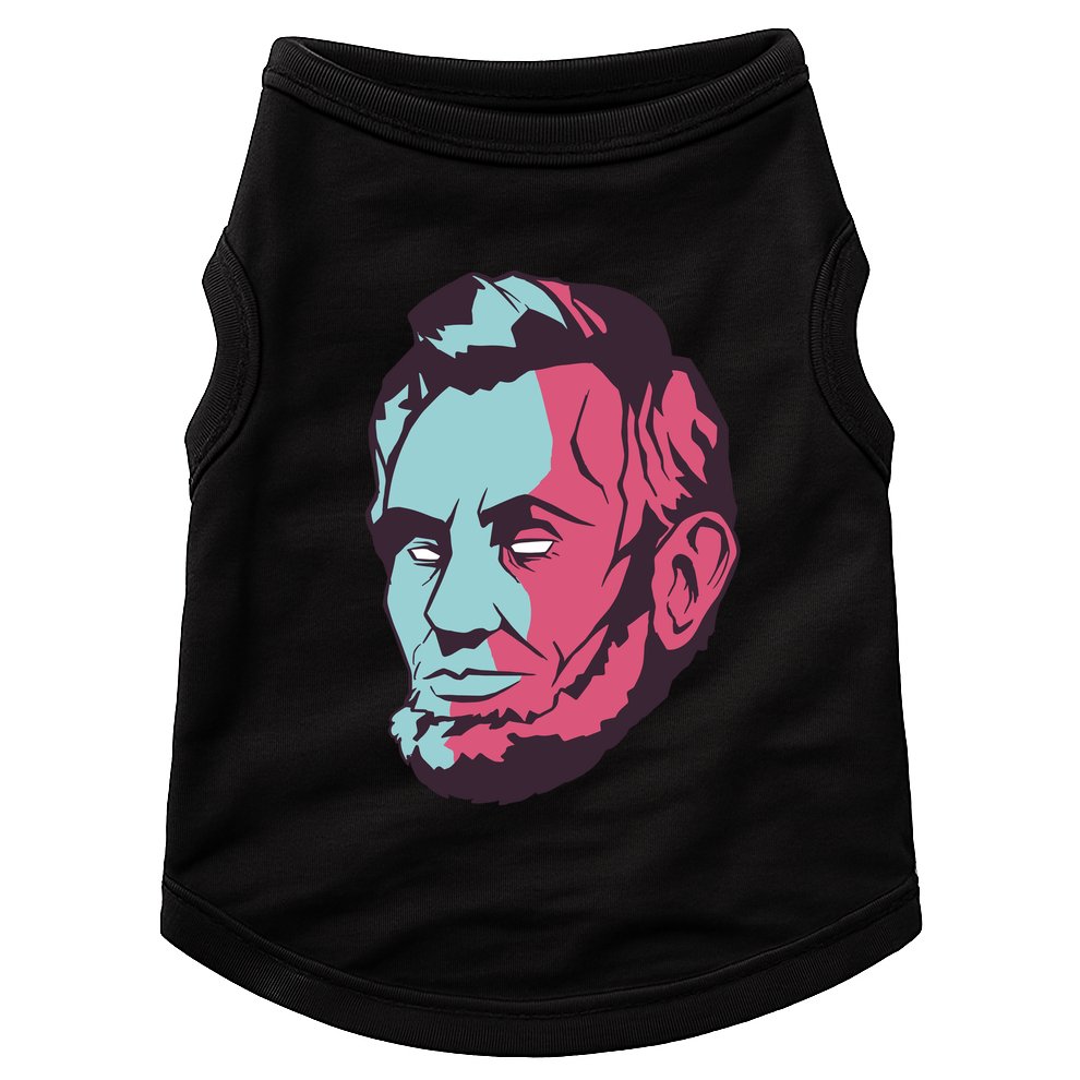 Abraham Lincoln Head Doggie Tank