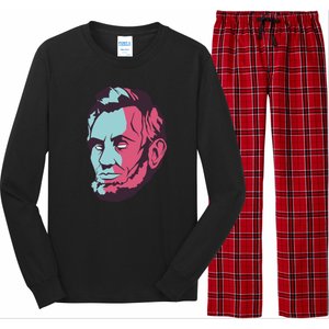 Abraham Lincoln Head Long Sleeve Pajama Set