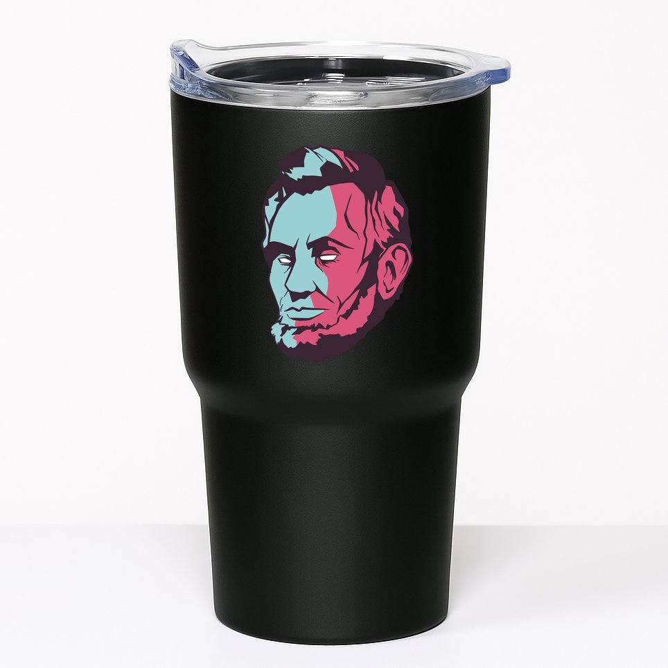 Abraham Lincoln Head Tumbler