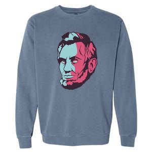 Abraham Lincoln Head Garment-Dyed Sweatshirt