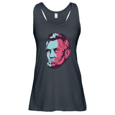 Abraham Lincoln Head Ladies Essential Flowy Tank