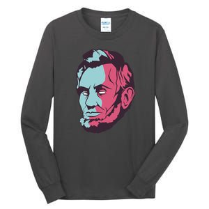 Abraham Lincoln Head Tall Long Sleeve T-Shirt