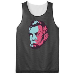 Abraham Lincoln Head Mesh Reversible Basketball Jersey Tank