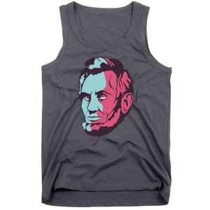 Abraham Lincoln Head Tank Top