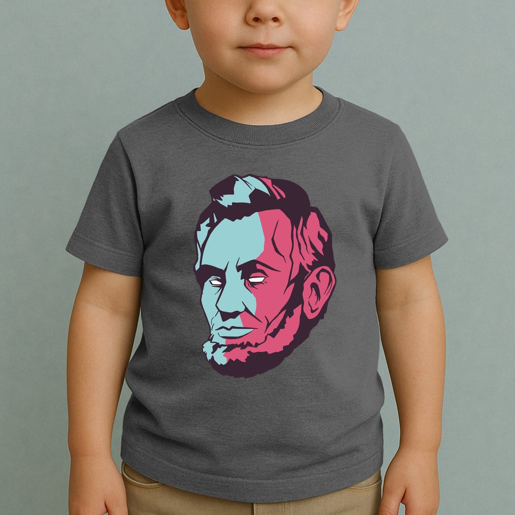 Abraham Lincoln Head Toddler T-Shirt