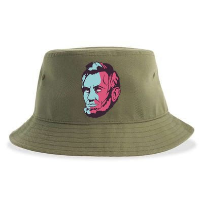 Abraham Lincoln Head Sustainable Bucket Hat