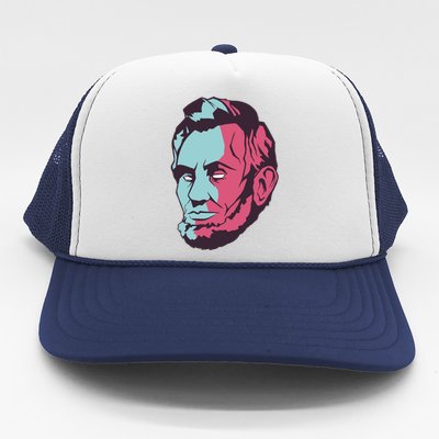 Abraham Lincoln Head Trucker Hat