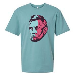 Abraham Lincoln Head Sueded Cloud Jersey T-Shirt