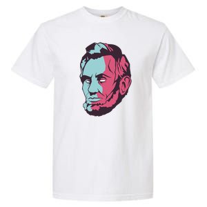 Abraham Lincoln Head Garment-Dyed Heavyweight T-Shirt